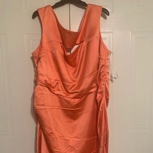 David’s bridal peach dress